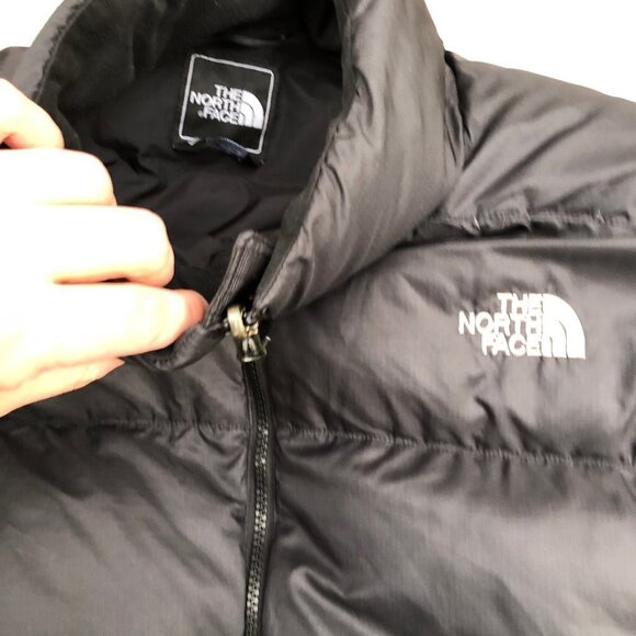 VINTAGE The North Face Nuptse Jacket 550 Series Black XL - Picture 10 of 11